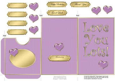 Love You Lots Lottery Wallet Card