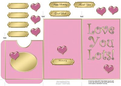 Love You Lots Lottery Wallet Card