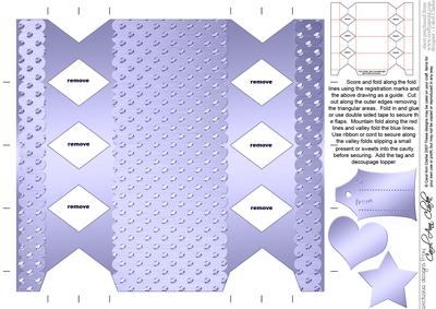 Metallic Polka Dots Cracker Shaped Treat or Favour Box
