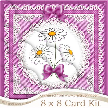 8 x 8 Denim and Daisies Kit with Scalloped Corners