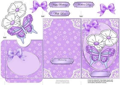 Fluttery Butterfly Lottery Wallet Card