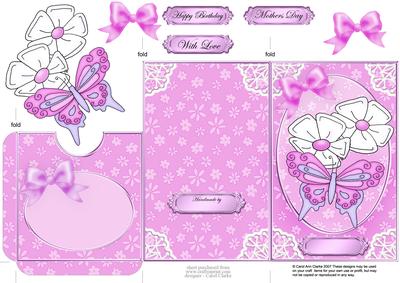 Fluttery Butterfly Lottery Wallet Card