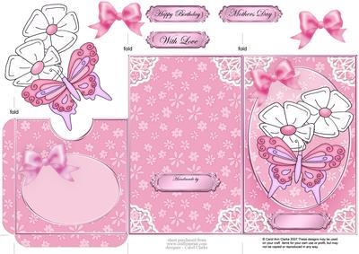 Fluttery Butterfly Lottery Wallet Card