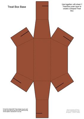 Dressed to Thrill! Shaped Treat or Favour Box Sheet 2