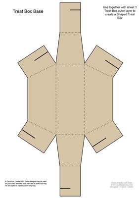 Dressed to Thrill! Shaped Treat or Favour Box Sheet 2