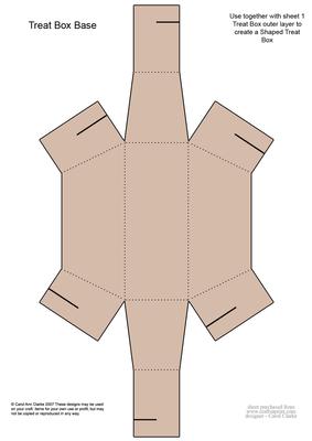 Dressed to Thrill! Shaped Treat or Favour Box Sheet 2