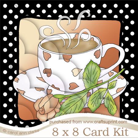 8 x 8 Coffee Time Kit with Scalloped Corners