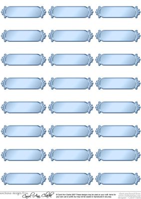 Metallic Blank Greetings Text Plates