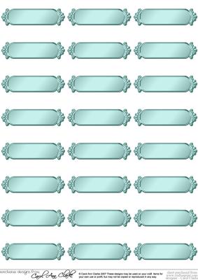 Metallic Blank Greetings Text Plates
