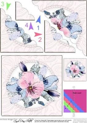 Posy and Pearls - Scalloped Corner Stacker