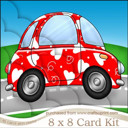 8 x 8 Funky Car Kit with Scalloped Corners
