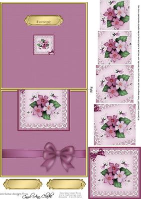 Pretty Viola No-Hole Over the Edge with spiral pyramid