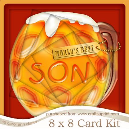 8 x 8 Mine's a Pint!! Best Son Twisted Tunnel Card Kit