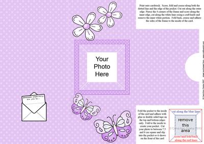 Add a Photo Fluttery Butterflies with Easy Fold Frame