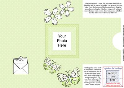 Add a Photo Fluttery Butterflies with Easy Fold Frame