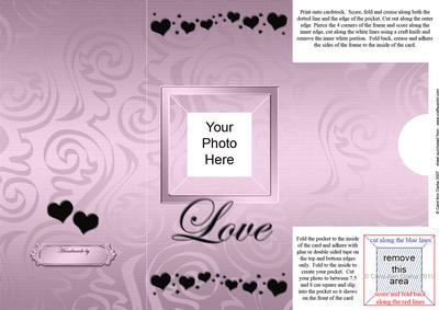 Add a Photo Love Card with Easy Fold Frame