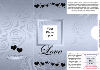 Add a Photo Love Card with Easy Fold Frame