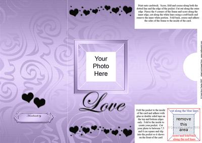 Add a Photo Love Card with Easy Fold Frame