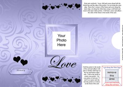 Add a Photo Love Card with Easy Fold Frame