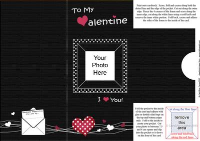 Add a Photo Valentine Card with Easy Fold Frame
