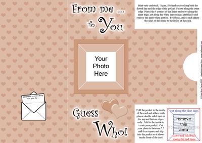 Add a Photo Me to You Card with Easy Fold Frame
