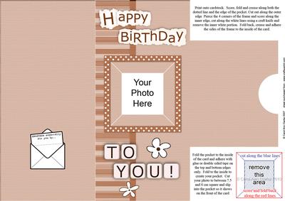 Add a Photo Birthday with Easy Fold Frame