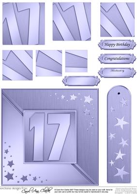 17th Metallic Age Quick Card with Twisted Pyramage