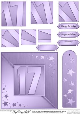 17th Metallic Age Quick Card with Twisted Pyramage