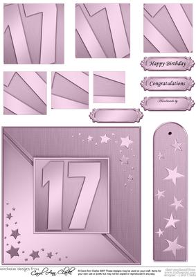 17th Metallic Age Quick Card with Twisted Pyramage