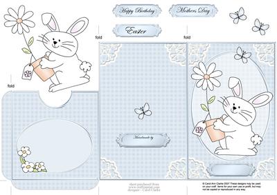 Cute Little Easter Bunny Lottery Wallet Card