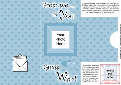 Add a Photo Me to You Card with Easy Fold Frame