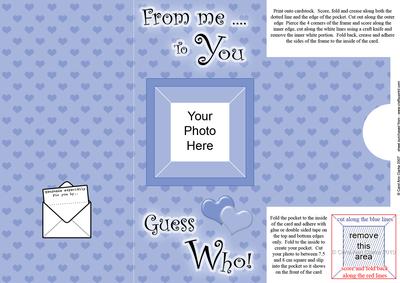 Add a Photo Me to You Card with Easy Fold Frame