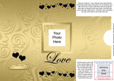 Add a Photo Love Card with Easy Fold Frame