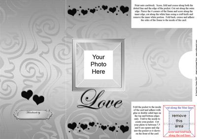 Add a Photo Love Card with Easy Fold Frame