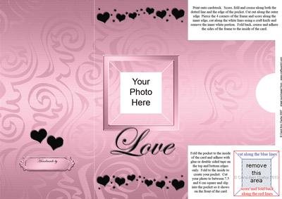 Add a Photo Love Card with Easy Fold Frame