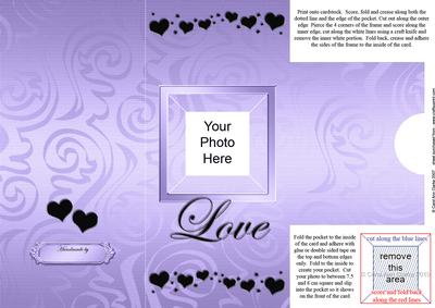 Add a Photo Love Card with Easy Fold Frame