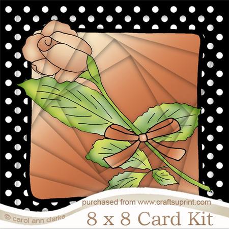 8 x 8 Single Rose Twisted Tunnel Card Kit