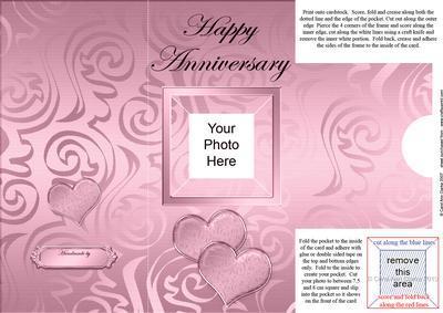 Add a Photo Anniversary Card with Easy Fold Frame