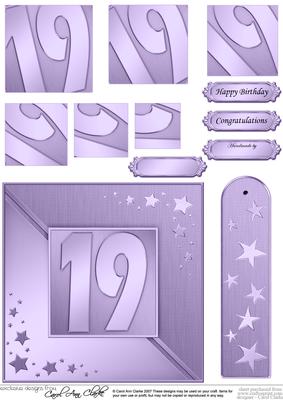 19th Metallic Age Quick Card with Twisted Pyramage