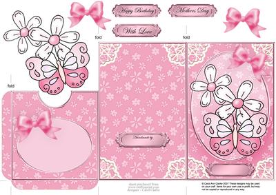Fluttery Butterfly Lottery Wallet Card