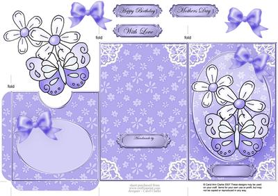 Fluttery Butterfly Lottery Wallet Card