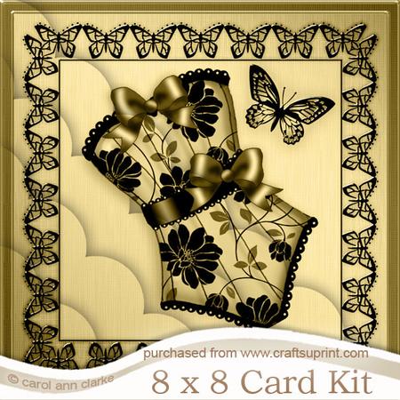 8 x 8 Elegant Boudoir Kit with Scalloped Corners