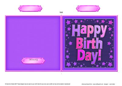 Birthday Quick Cut and Fold Card