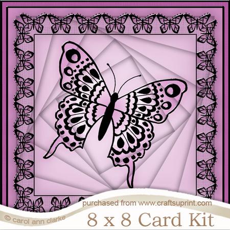 8 x 8 Big Butterfly Twisted Tunnel Card Kit