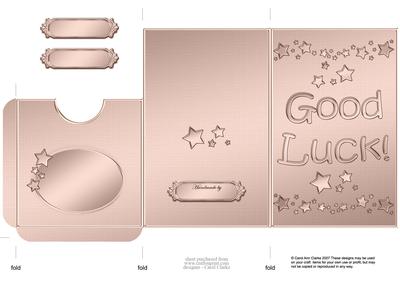 Good Luck Lottery Wallet Card
