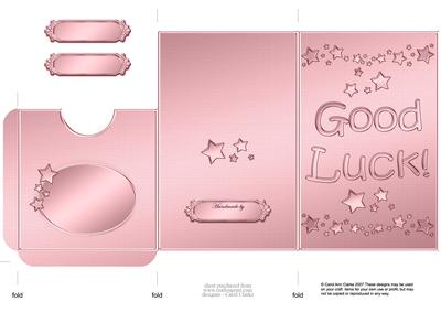 Good Luck Lottery Wallet Card