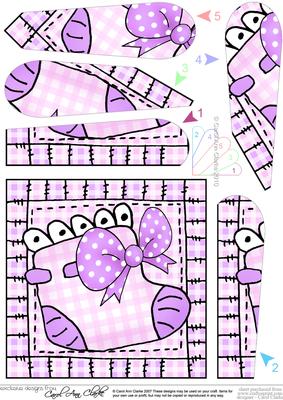 Baby Girl Bootee Fan Pyramage Topper