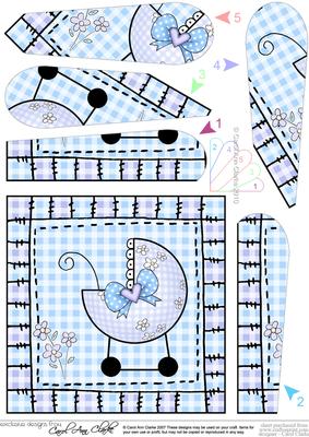 Baby Boy Pram Fan Pyramage Topper