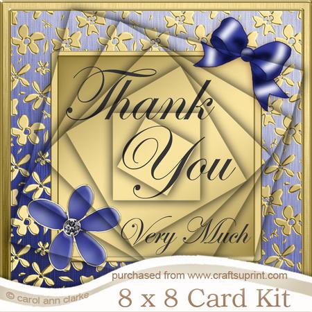 8 x 8 Floral Elegance Thank You Kit with Twisted Pyramage