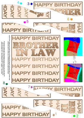Birthday Brother in Law Wavy Spiral Side Stacker
